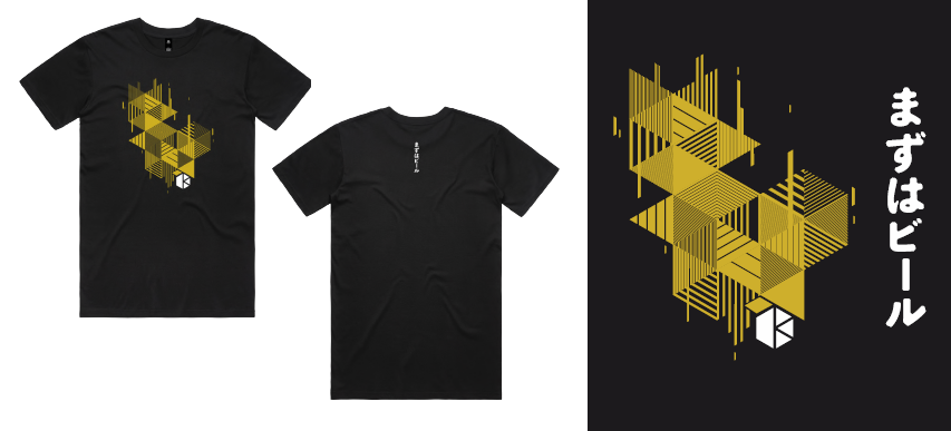 ヘキサゴンTシャツ (Hexagon Art T-shirt )