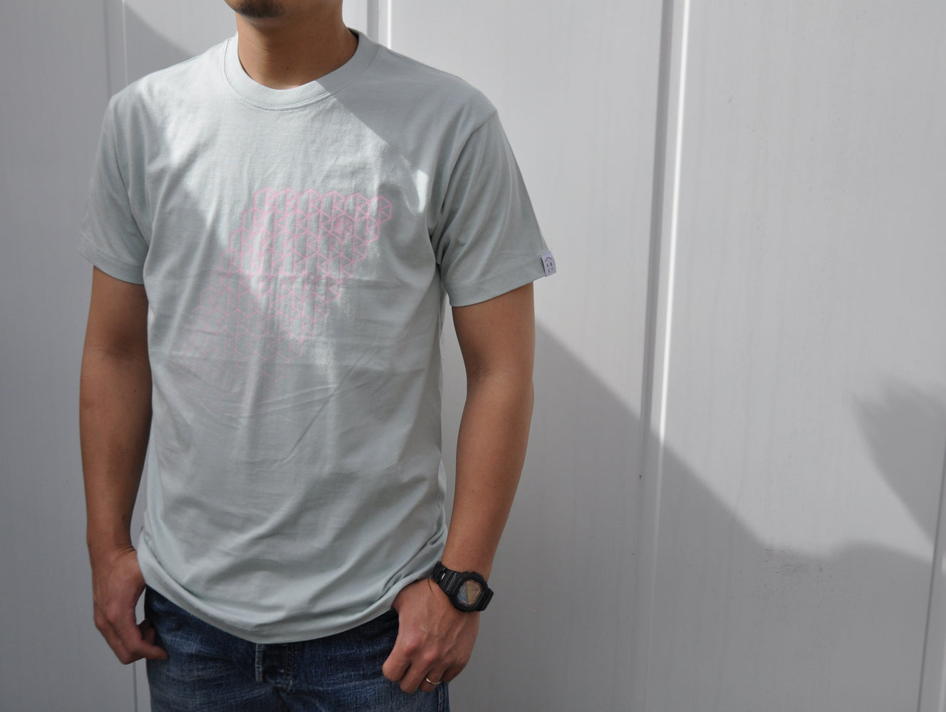ロゴ 緑 半袖 オーガニックコットンTシャツ (Logo Green Tee)