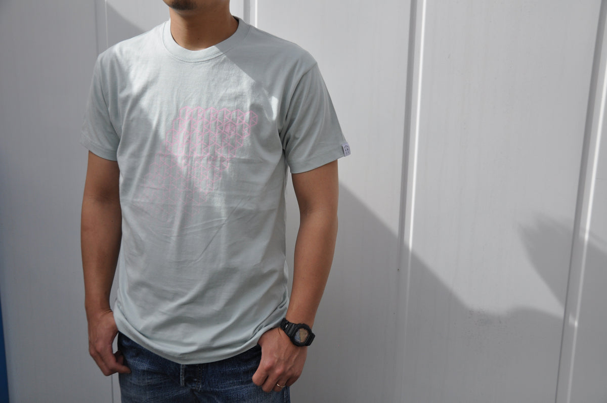 ロゴ 緑 半袖 オーガニックコットンTシャツ (Logo Green Tee)
