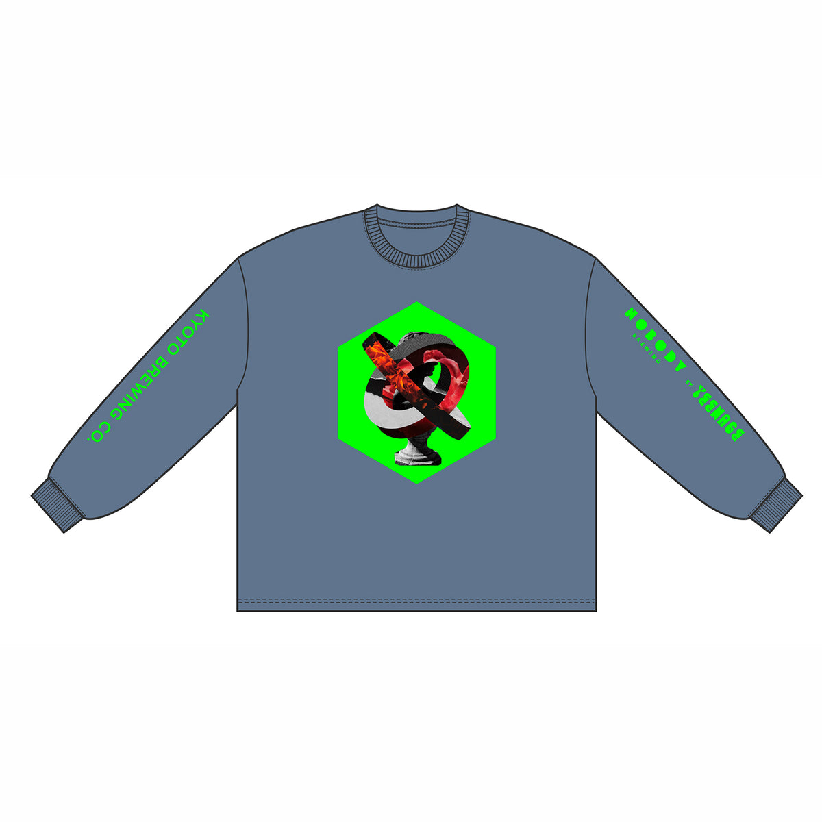 Nobody Brewing　コラボ　ロングスリーブTシャツ (Nobody Brewing Collab Long Sleeve T-shirt)