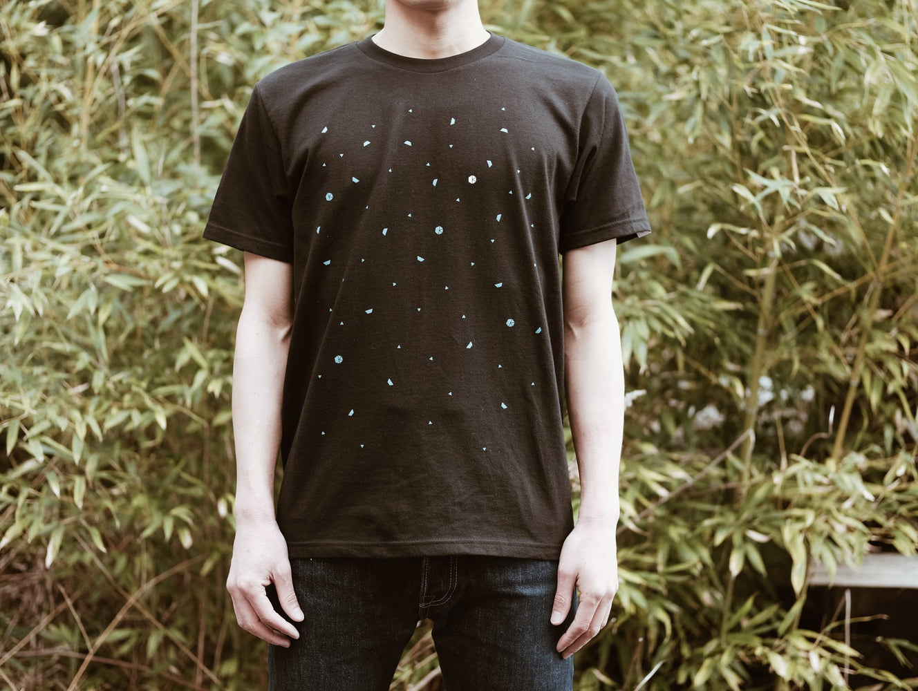 KBCロゴ・ギャラクシー 黒 半袖 Tシャツ (KBC Logo Galaxy Black Tee)